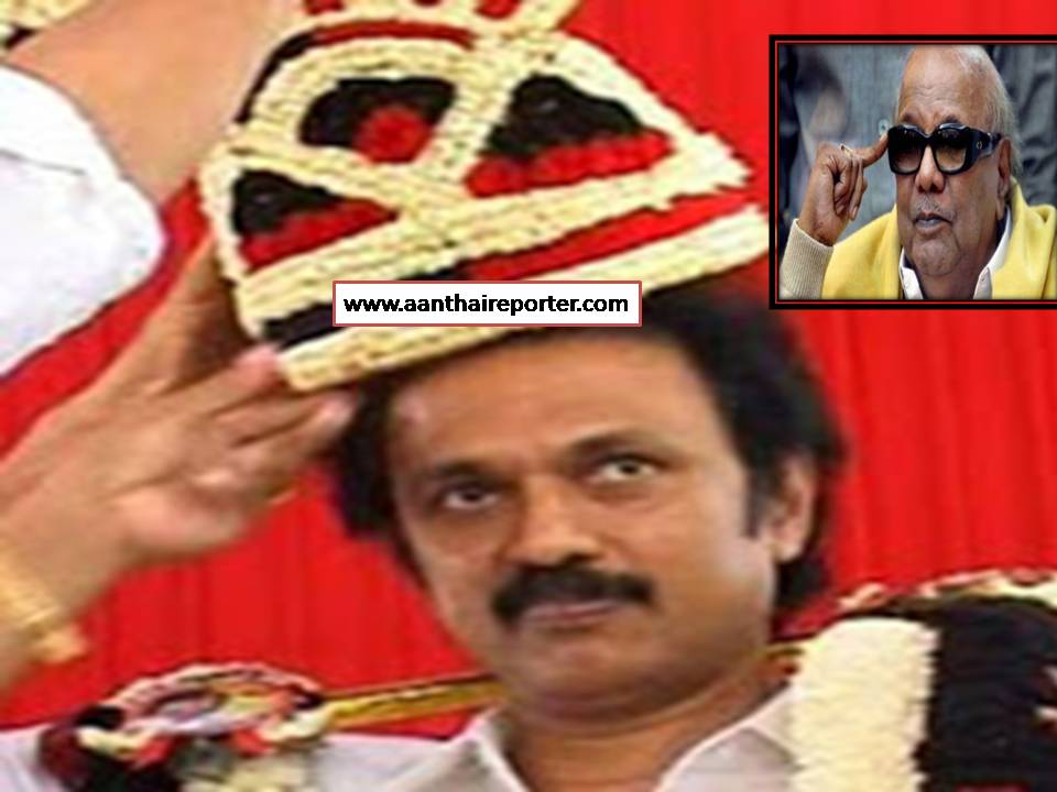 நான் அறிவிக்காமலேயே  ஸ்டாலின் தலைவரா ஆயிட்டாரே! – கருணாநிதி பெருமிதம்