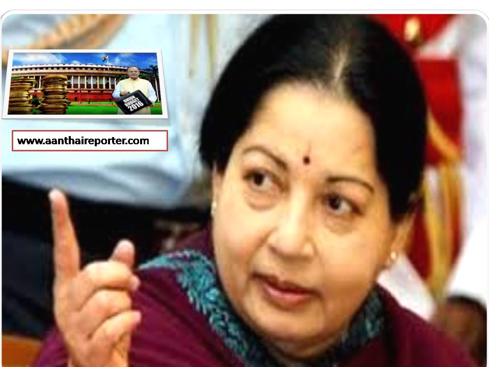 ”தமிழக எதிர்பார்ப்புகளை மத்திய பட்ஜெட் நிறைவேற்றலை”-  ஜெ. கமெண்ட்