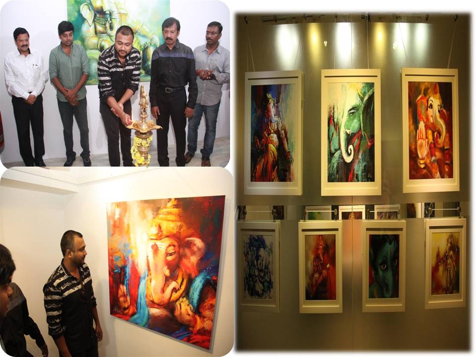 பாபி சிம்ஹா தொடங்கி வைத்த ‘கணேஷ் 365’ ஓவிய கண்காட்சி ! –