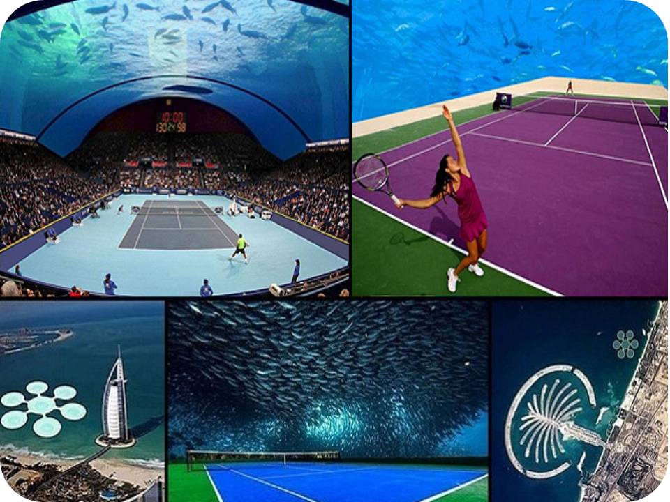 உலகின் முதலாவது கடலுக்கு அடியிலான டென்னிஸ் மைதானம் தயாராகுது!