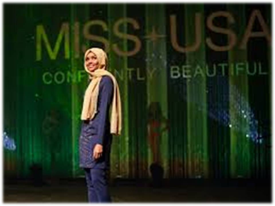 பர்தா-வுக்கு மரியாதை -அமெரிக்க அழகி போட்டியில் ‘பர்தா’வுடன் பங்கேற்ற பெண் போட்டிக்குத் தேர்வு