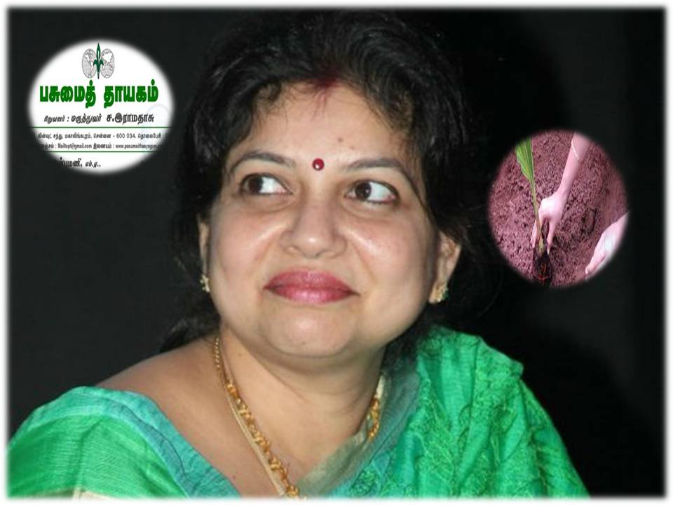 பசுமைத் தாயகம் சார்பில் சென்னையில் ஒரு லட்சம் மரக்கன்றுகள் நடப்படும்!