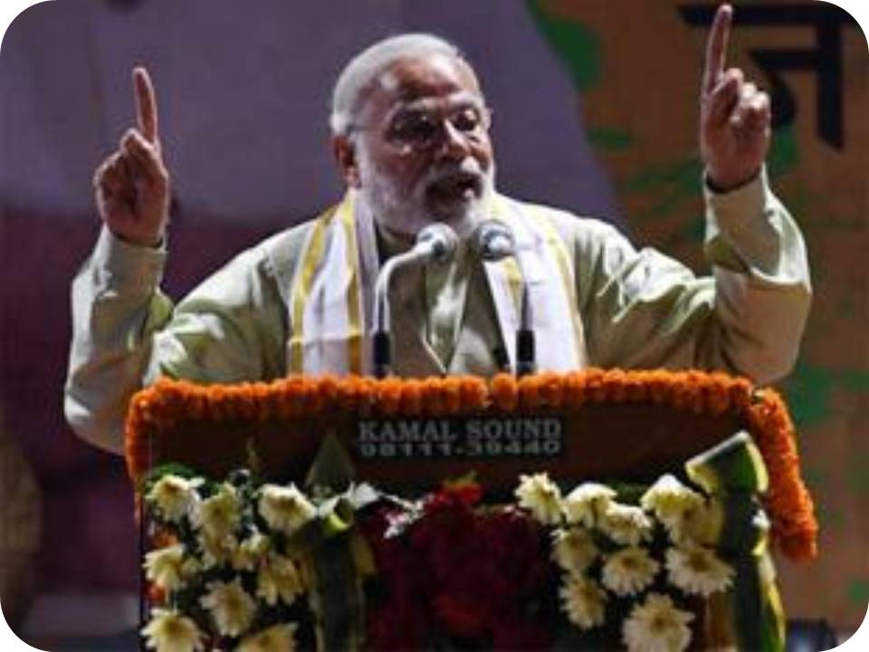 தேர்தல் முடிவுகளால நாடே சும்மா.. அதிருதில்லே!- மோடி பேச்சு!