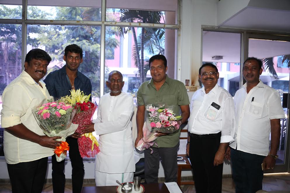 இந்திய திரையுலகம் சார்பில் இளையராஜாவுக்கு பாராட்டு விழா!  விஷால் டீம் ஏற்பாடு!