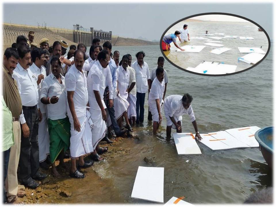 வைகை ஆற்றில் தெர்மாகோல் – பி டபிள்யூ டி இன்ஜினியர் ட்ரான்ஸ்ஃபர்!