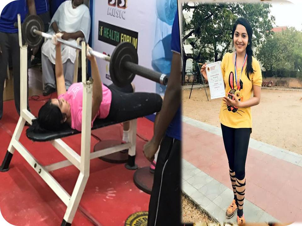 பளு தூக்கும் போட்டியில் தங்க பதக்கம்: தொகுப்பாளினி ரம்யா சாதனை!