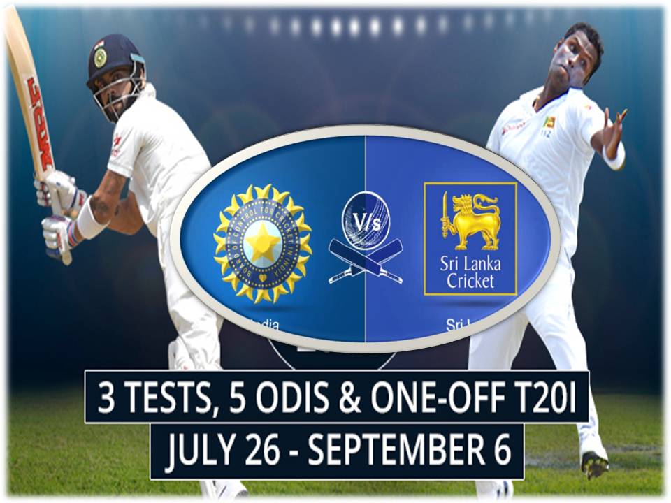 இலங்கையில் – இந்திய அணி பங்கேற்கும் போட்டி அட்டவணை !