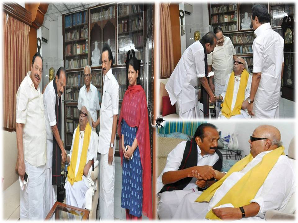 கருணாநிதி என்னைப் பார்த்து சிரித்தார் – வைகோ மகிழ்ச்சி!