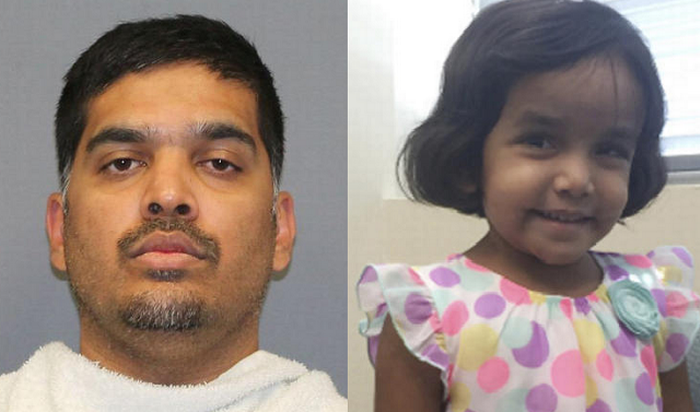 அமெரிக்காவில் காணாமல் போன இந்திய குழந்தையின் வளர்ப்புத் தந்தை மீண்டும் கைது