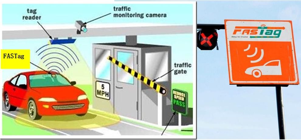 எல்லா வகையான  4 சக்கர வாகனங்களிலும் FasTag எனப்படும்  மின்னணுக் கருவி  கட்டாயம்!