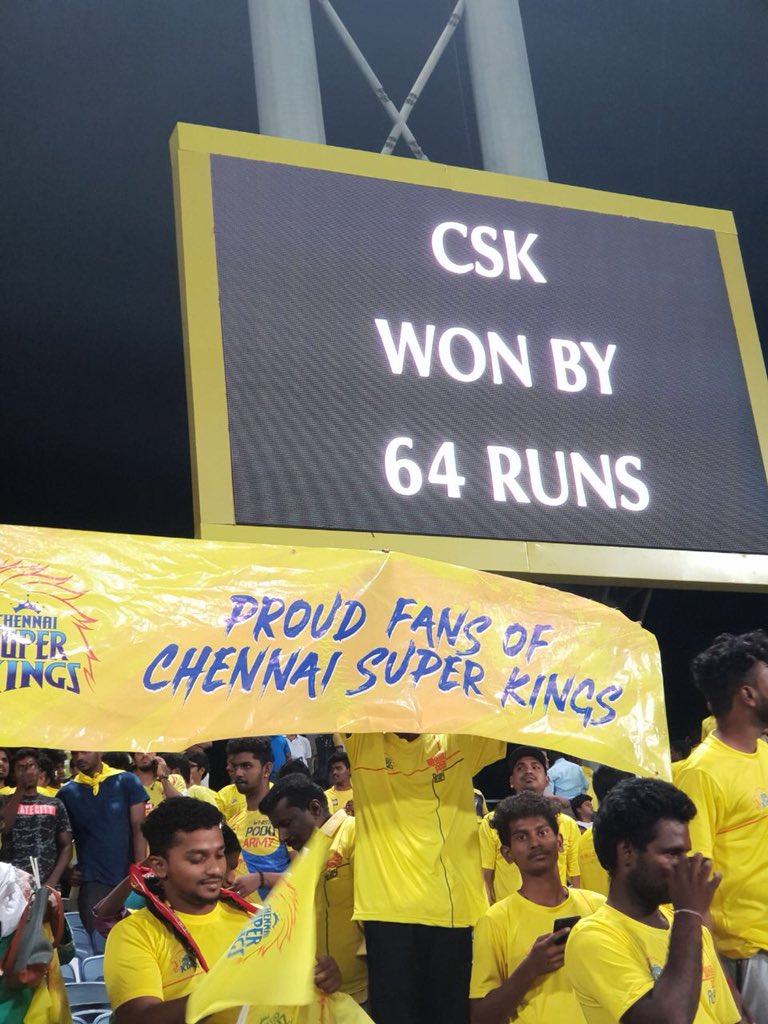 ஐ பி எல் டி 20 ; ராஜஸ்தான் அணியை அநாயசமாக வீழ்த்தியது CSK