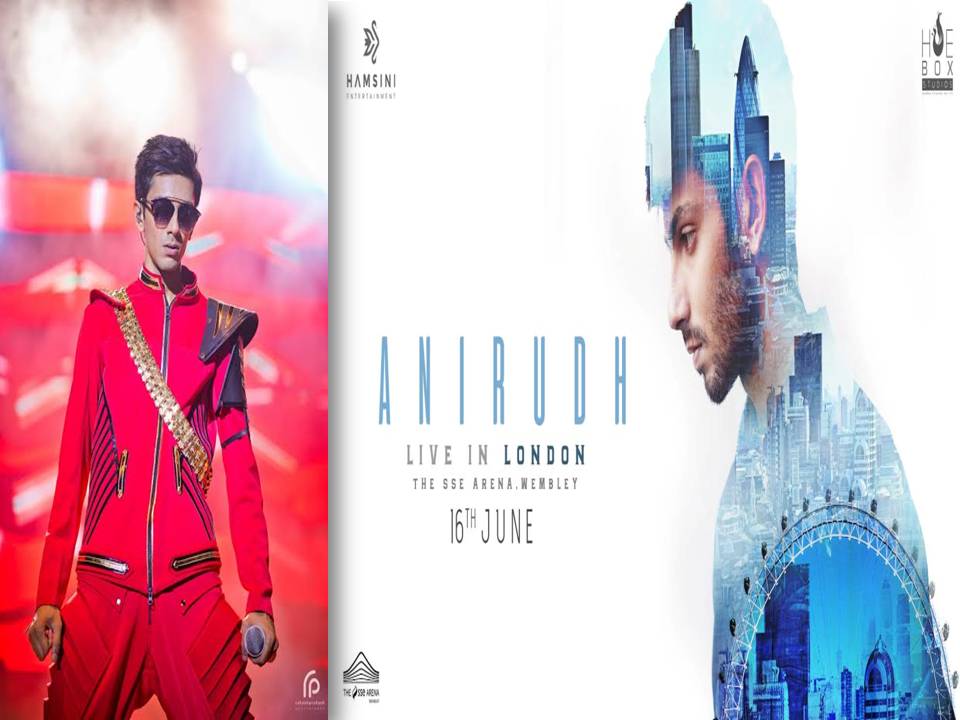 அனிரூத் முதன்முறையாக லண்டனில் நடத்தும் இசை நிகழ்ச்சி!