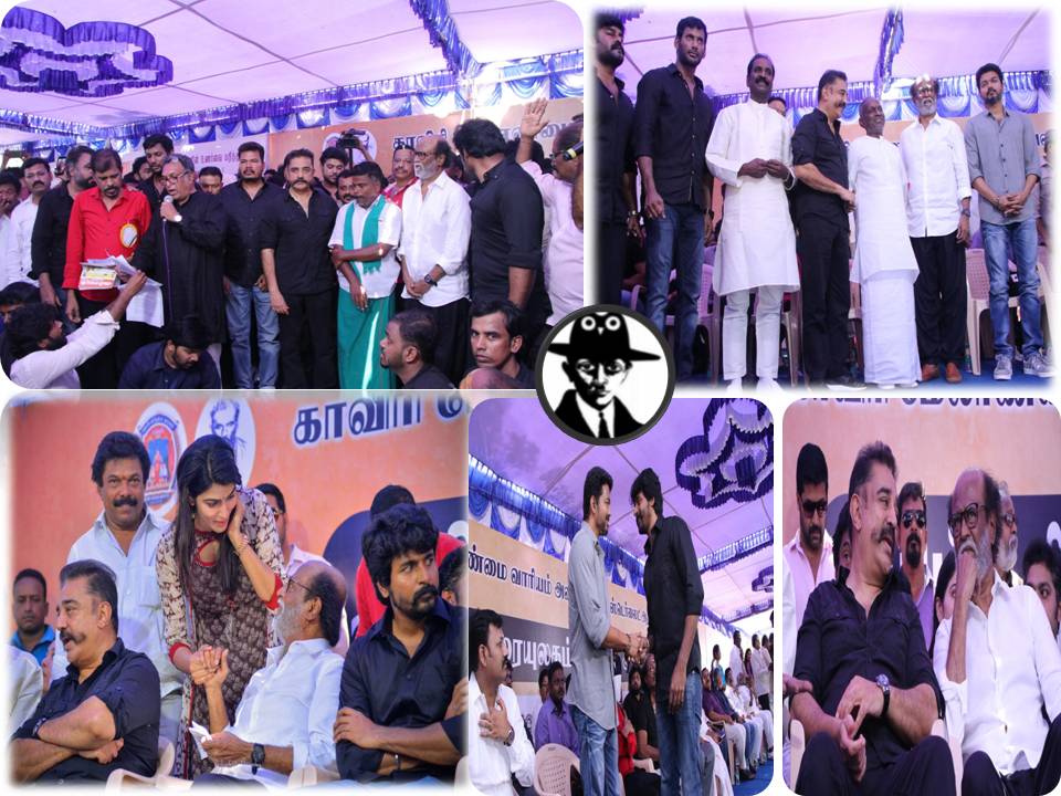 தமிழ்த்திரைத் துறை சார்பில் நடந்த அறவழி போராட்டம்! – ஸ்பாட் ரிப்போர்ட்!