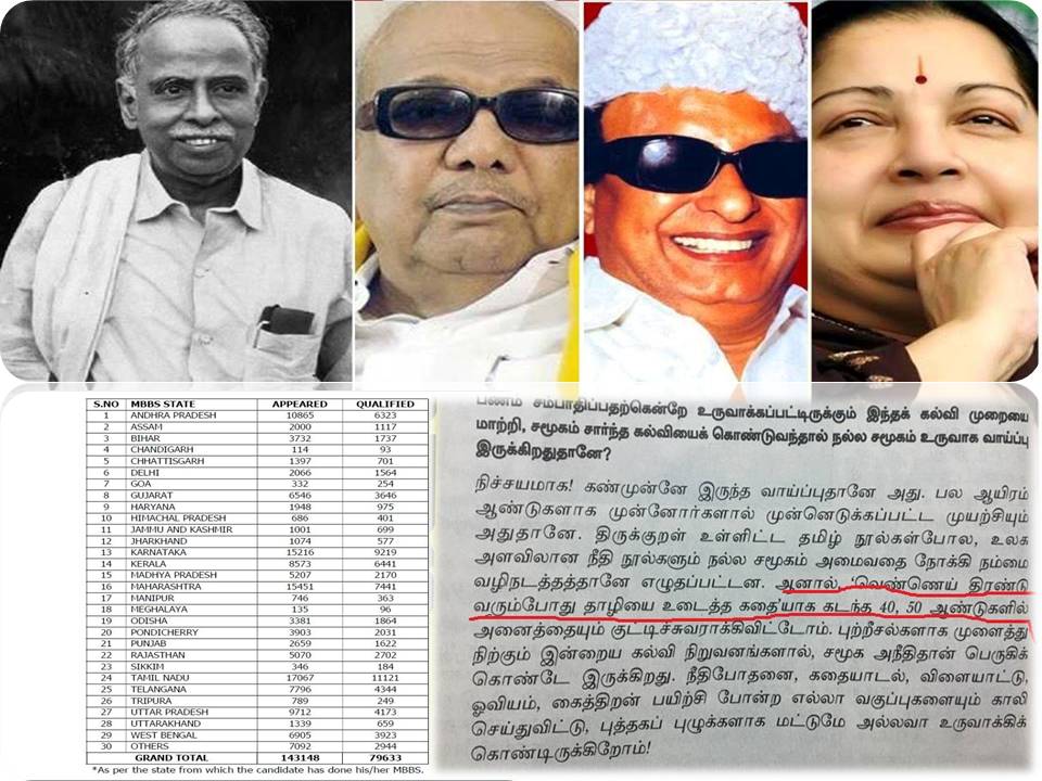 திராவிடக் கட்சிகள் கல்வியை நாசமாக்கிவிட்டார்கள் என்ற கூப்பாடு!?