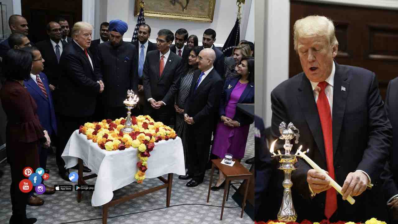 அமெரிக்க அதிபர் ட்ரம்ப் -பின் தீபாவளி வாழ்த்துகள்!