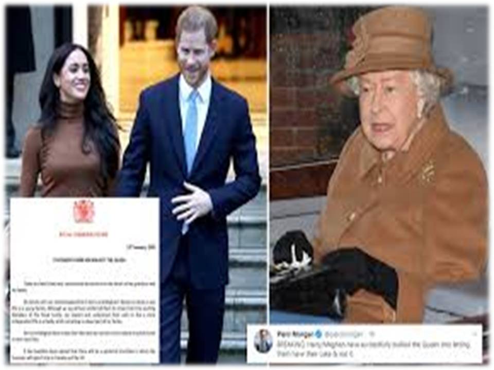 இளவரசர் ஹாரியும், மேகனும்  இங்கிலாந்து அரச குடும்பத்திலிருந்து நீக்கம்!