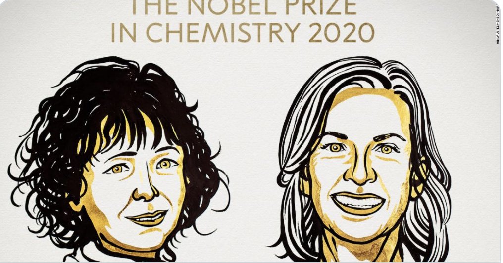 மரபணு மாற்றம் குறித்த கண்டுபிடிப்புக்காக இரண்டு பெண் விஞ்ஞானிகளுக்கு நோபல் பரிசு!
