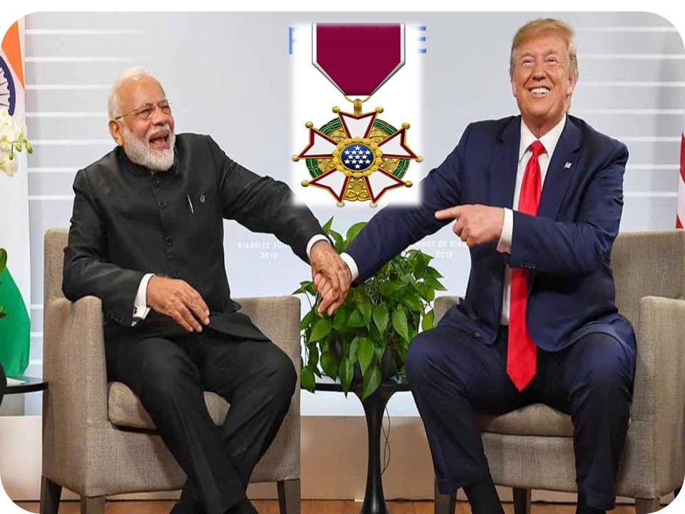 பிரதமர் மோடிக்கு அமெரிக்காவின் ‘லிஜியன் ஆஃப் மெரிட்’ விருது!