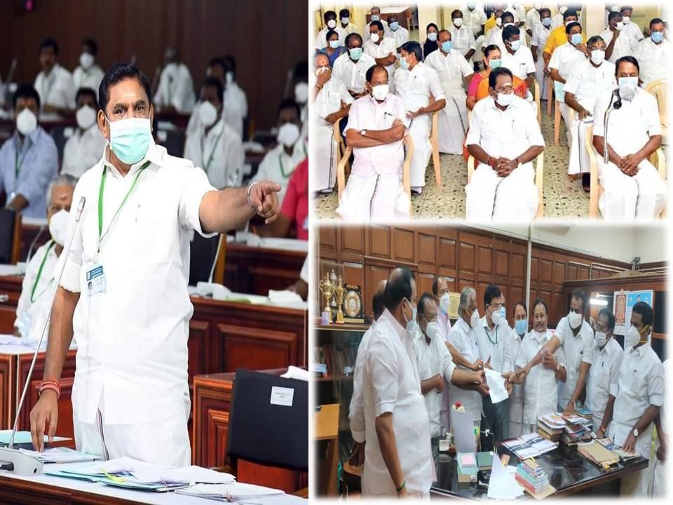 எதிர்க்கட்சி தலைவராக எடப்பாடி பழனிசாமி தேர்வு