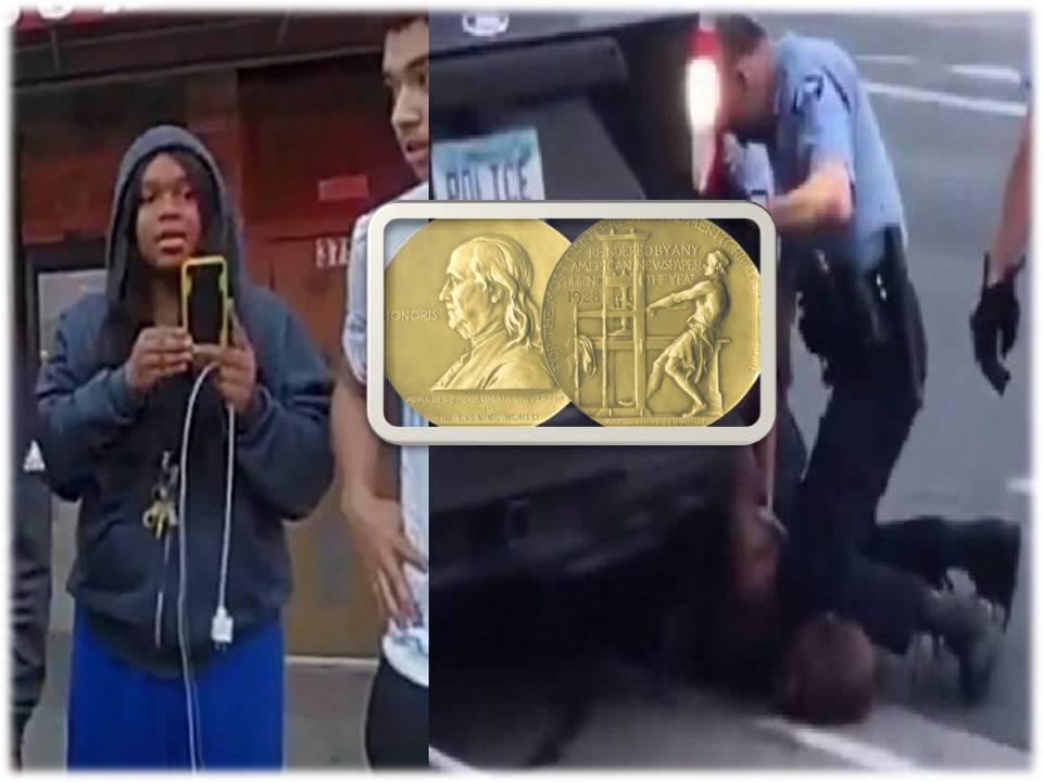 ஜார்ஜ் ஃப்ளாய்ட் கொலையை வீடியோ எடுத்த பெண்ணுக்கு புலிட்சர் விருது!