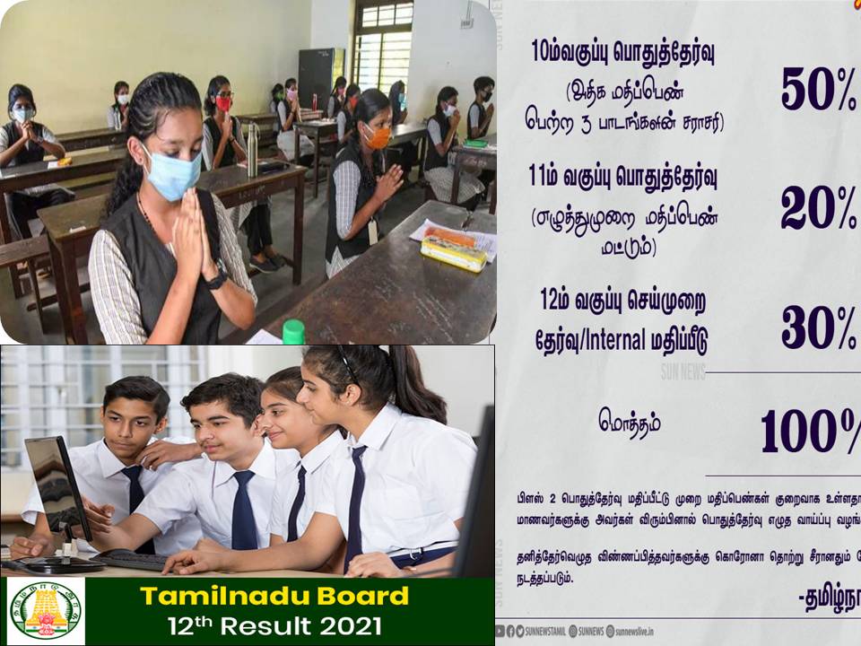 12 ஆம் வகுப்பு மதிப்பெண் வழங்கும் முறை  – முதல்வர் ஸ்டாலின் அறிவிப்பு!