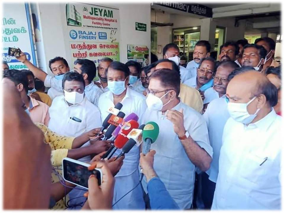 அதிமுகவை மீட்க சசிகலாவுக்கு துணை நிற்கும் அமமுக – டிடிவி தினகரன் பேட்டி – வீடியோ!