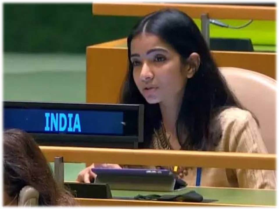 ஐ.நா.பொது சபையில் பாகிஸ்தானுக்கு பதிலடி கொடுத்த சினேகா தூபே!-