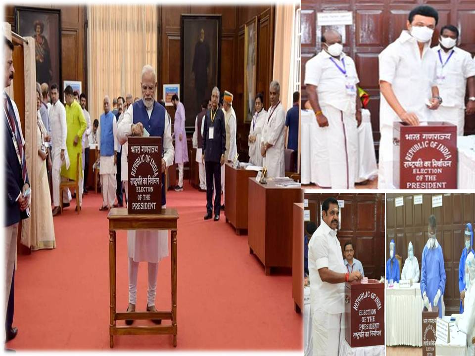 குடியரசுத் தலைவர் தேர்தல்; தமிழ்நாடு & புதுச்சேரியில் 100% வாக்குப்பதிவு!