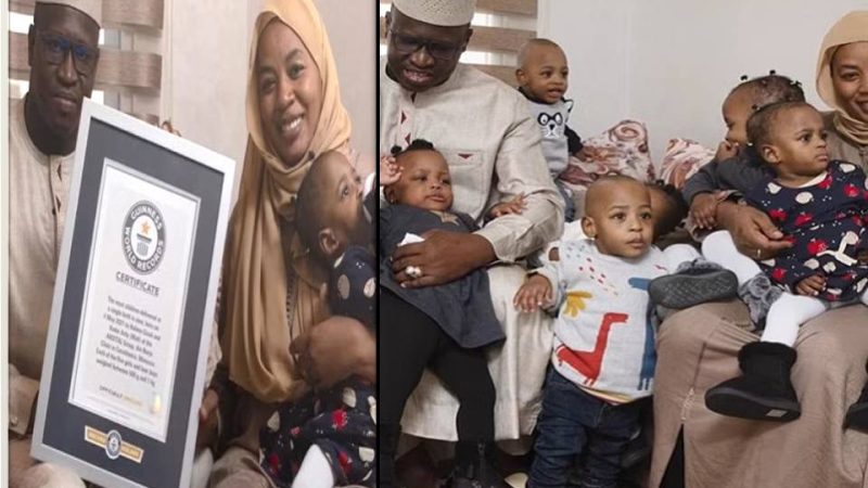 ஒரே பிரசவத்தில் ஒன்பது குழந்தைகள் – கின்னஸ் அங்கீகாரம்!