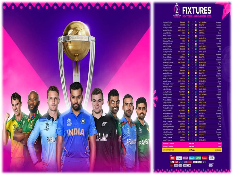 ஒருநாள் உலகக் கோப்பை 2023 தொடருக்கான இந்திய அணி அட்டவணை வெளியானது!