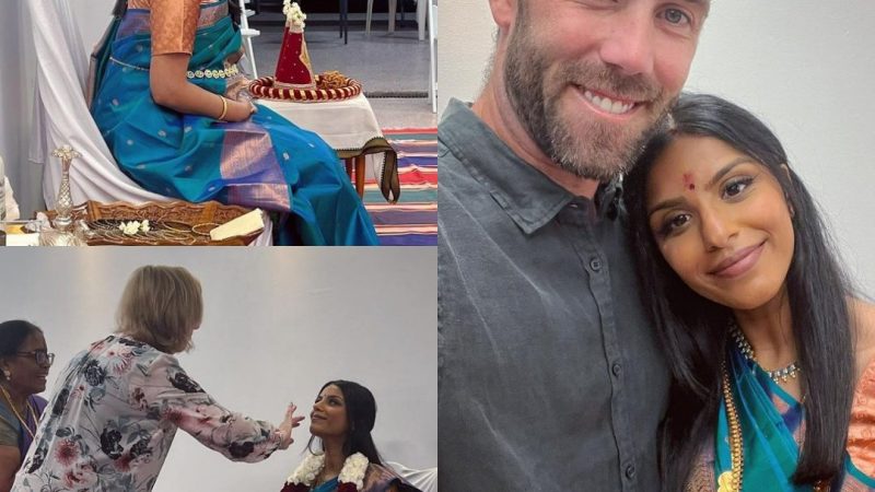 ஆஸ்திரேலிய வீரர் தன் மனைவி வினி-க்கு இந்திய முறைப்படி வளைகாப்பு!.