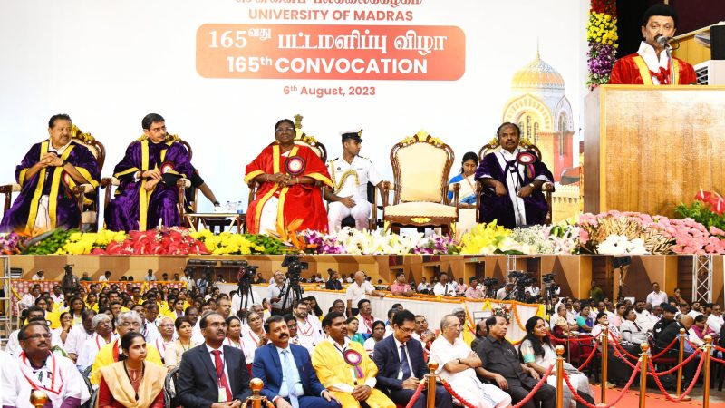 சென்னைப் பல்கலைக்கழகத்தின் 165வது பட்டமளிப்பு விழாச் செய்திகள்!