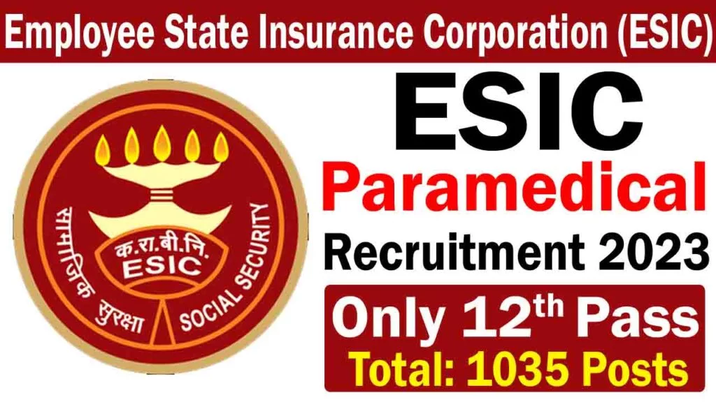 ESIC எனப்படும் தொழிலாளர் அரசு காப்பீட்டு கழகத்தில் 1035 காலியிடங்கள்; 12-ம் வகுப்பு தகுதி; உடனே அப்ளை செய்யுங்க!