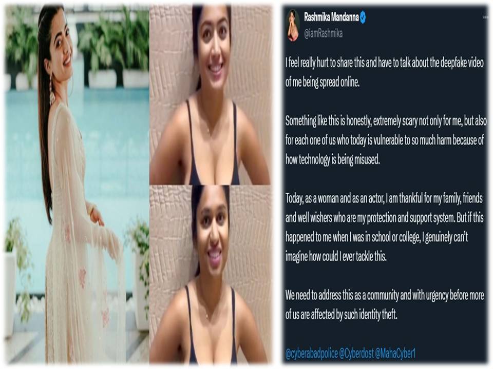ஆன்லைனில் பரப்பப்படும் ‘ AI Deep Fake’-ராஷ்மிகா மந்தனா வேதனை!