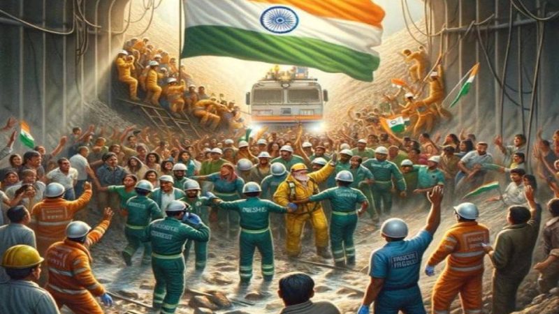 உத்தராகண்ட் சுரங்கப்பாதை உள்ளே சிக்கிய 41 தொழிலாளர்களும் பத்திரமாக மீட்பு! -வீடியோ