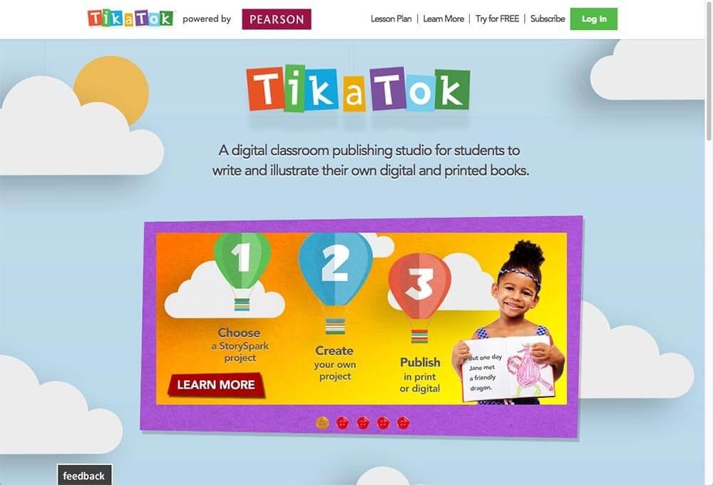 குழந்தை எழுத்தாளர்களை உருவாக்க அமைக்கப்பட்ட இணையதளம்.