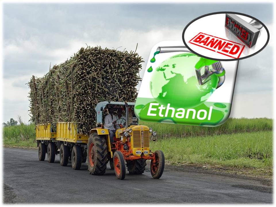 எத்தனால் தயாரிப்புக்கு கரும்புகளை பயன்படுத்த தடை! – மத்திய அரசு அதிரடி!