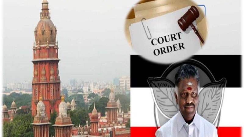 ஓ.பன்னீர்செல்வம் அதிமுக கொடியை பயன்படுத்த தடை செல்லும்: சென்னை ஐகோர்ட்
