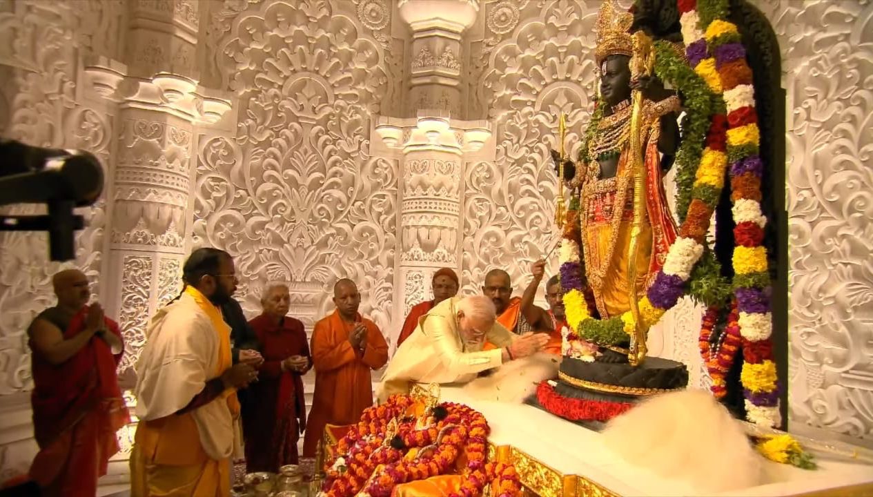 அயோத்தி ராமர் கோயில் திறப்பு விழா கோலாகலம்!