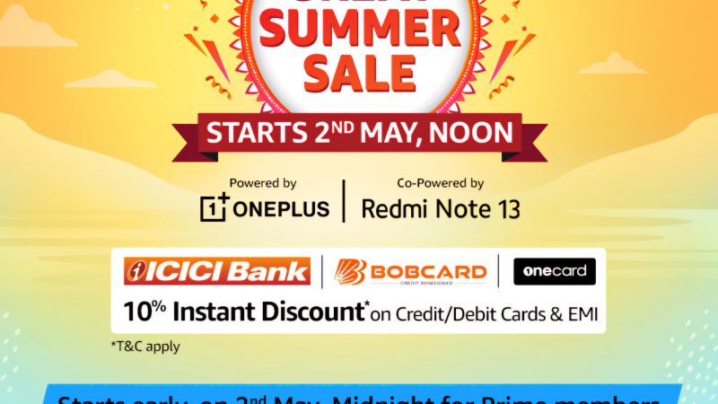 அமேசான் கிரேட் சம்மர் சேல் 2024 -தள்ளுபடி விற்பனை எப்போ தெரியுமோ?