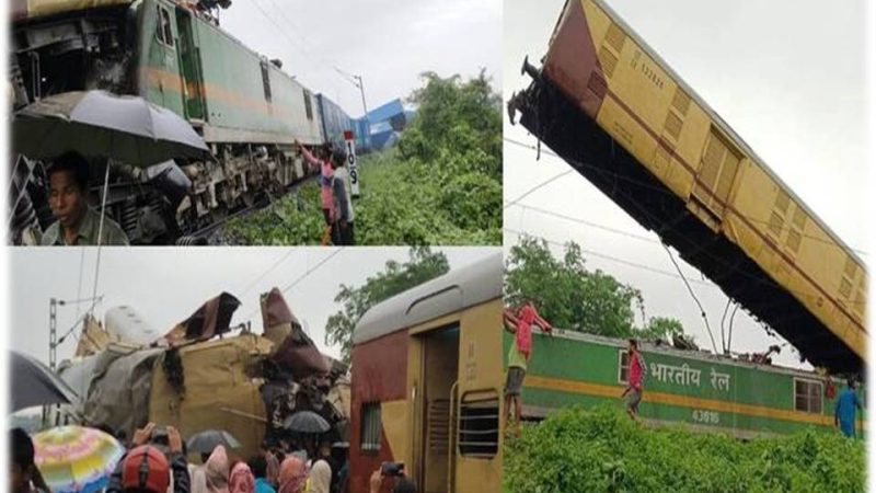 மேற்கு வங்கம்:சரக்கு ரயில் மீது பயணிகள் ரயில் மோதி விபத்து; 15 பேர் உயிரிழப்பு