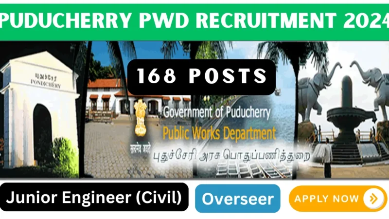 புதுச்சேரி பொதுப்பணித்துறையில் பணிவாய்ப்பு!