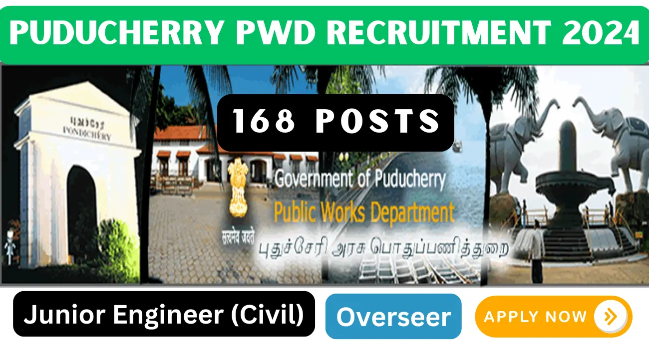 புதுச்சேரி பொதுப்பணித்துறையில் பணிவாய்ப்பு!