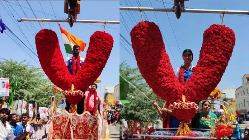 பாராலிம்பிக்கில் பதக்கம் வென்ற மாரியப்பன் & ஷீத்தலுக்கு  சென்னையில் வரவேற்பு!