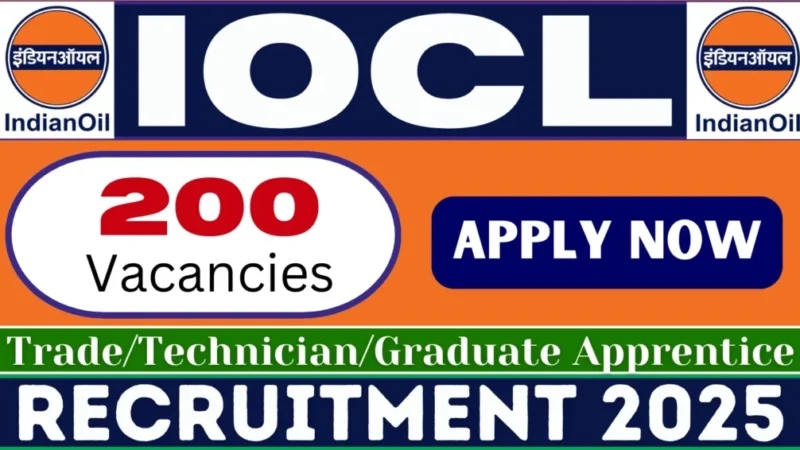இந்தியன் ஆயில் நிறுவனத்தில் அப்ரென்டிஸ் பணிவாய்ப்பு!