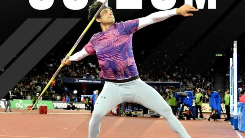 நீரஜ் சோப்ரா புதிய சாதனை-90.23 மீ. தூரம் ஈட்டியை எறிந்த முதல் இந்தியர்!