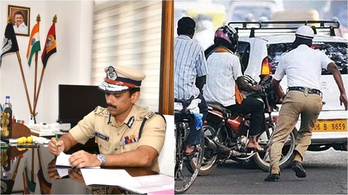 சென்னையில் இனி 5 வகையான விதிமீறல்களுக்கு மட்டுமே  அபராதம்- போலீஸ் கமிஷனர் அருண் உத்தரவு.