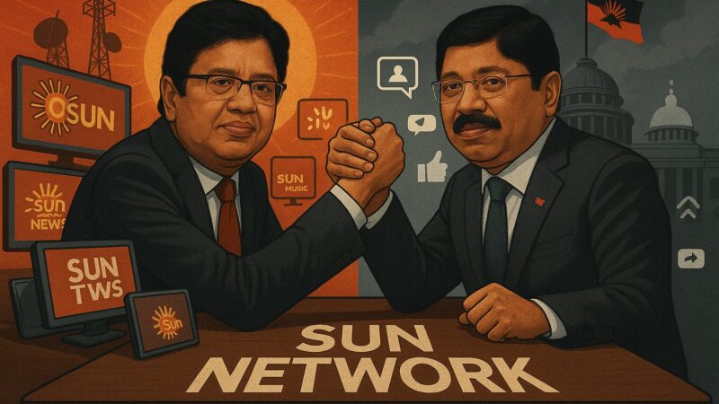 சன் டிவி பங்குகளில் கோல்மால்- கலாநிதி மாறனுக்கு தயாநிதி மாறன் நோட்டீஸ்!