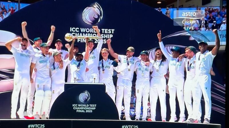 2025 உலக டெஸ்ட் சாம்பியன்ஷிப்: ஆஸ்திரேலியாவை வீழ்த்தி சாம்பியன் பட்டம் வென்ற தென்னாப்பிரிக்கா!