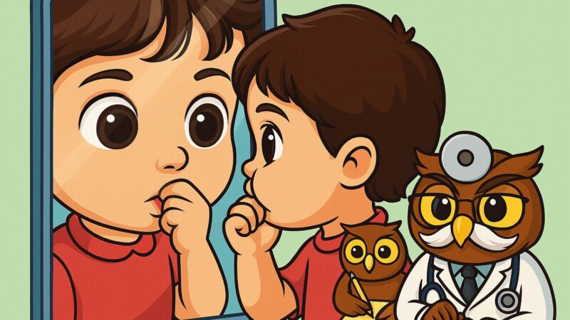 விரல் சூப்பும் பழக்கம்: குழந்தைகளை மீட்டெடுக்க கண்ணாடி ஒரு கருவி!